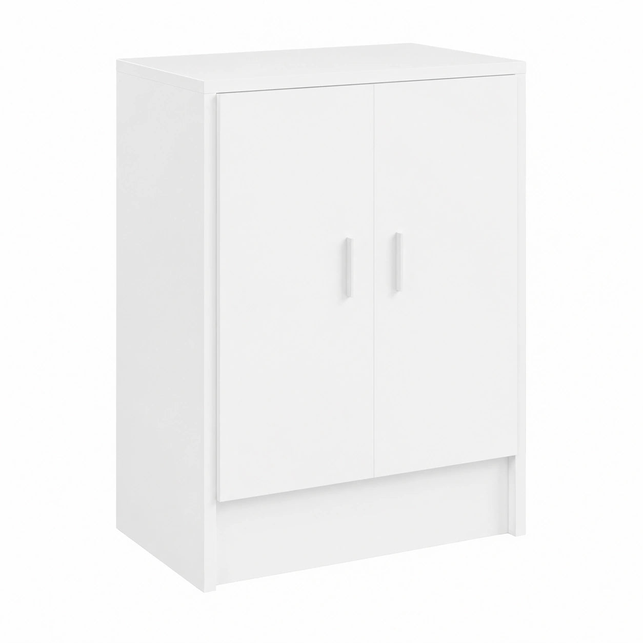 Armario Auxiliar Bajo con Puertas, Blanco Mate, 59x80x37 cm