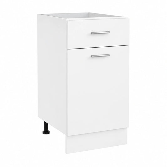 Armario bajo Lyon blanco 40x46x82 cm madera reciclada