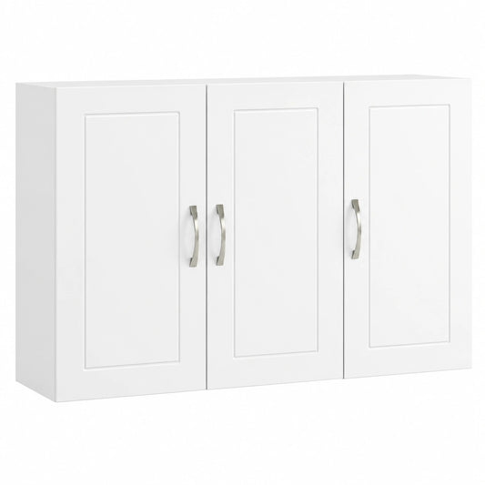 Armario de Pared Blanco con Estantes Ajustables para Baño y Cocina - Multiusos Moderno 90x30x60 cm