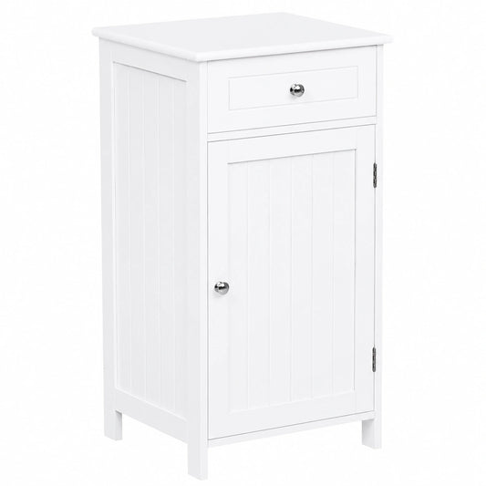 Armario de Baño Blanco con Almacenamiento Ajustable y Antivuelco